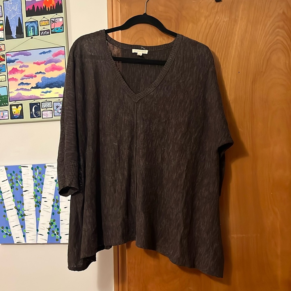 Brown Eileen Fisher pullover. Size XL